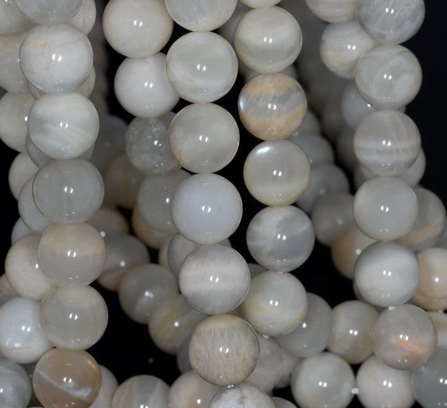 12MM Milky White Rainbow Moonstone Gemstone Grade AB Round Loose Beads –  DayBeads