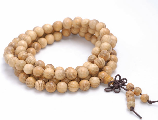 Sandalwood Beads, Warm Brown, 8mm Round - Golden Age Beads