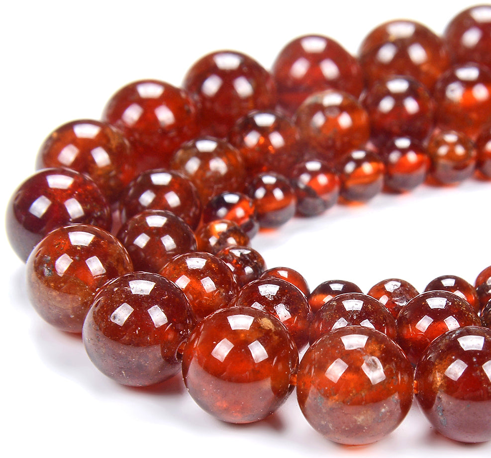 Hessonite hot sale garnet beads