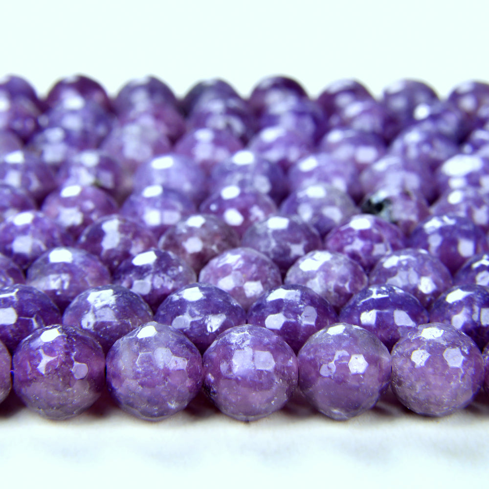 Natural AA Grade Genuine Dark Purple Amethyst Round Beads For