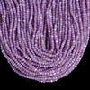 Lavender Jade Gemstone Faceted Rondelle 4X3MM Loose Beads 13.5 inch Full Strand (80019517-P108)