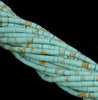 2x2mm Turquoise Gemstone Light Blue Round Tube Heishi 2mm Loose Beads 12.5 inch Full Strand (80005606-473)