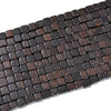 Natural Ebony Black Sandalwood Gemstone Square Cube 6MM Loose Beads 16 inch Half Strand (80019015-D523)