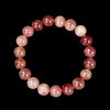 Natural Strawberry Quartz Gemstone Round Bracelet 8MM 10MM 7.5 inch Strand (S27)