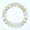 Natural White Moonstone Gemstone Round Bracelet 8MM 10MM 7.5 inch Strand (S20)