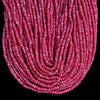 Ruby Red Jade Gemstone Faceted Rondelle 4X3MM Loose Beads 13.5 inch Full Strand (80019532-P109)