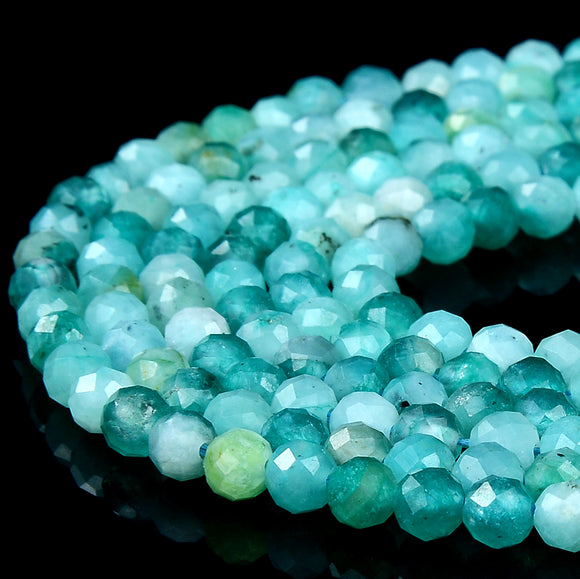 Green Jade Gemstone Grade AAA Micro Faceted Round 4MM Loose Beads 15 inch Full Strand (80018441-P101)