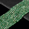 Natural Green Aventurine Gemstone Micro Faceted Round 6MM Loose Beads 15 inch Full Strand (80019670-P111)