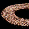 Natural Rhodonite Gemstone Micro Faceted Round 4MM Loose Beads 15 inch Full Strand (80019668-P111)