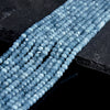 Aquamarine Blue Jade Gemstone Faceted Rondelle 4X3MM Loose Beads 13.5 inch Full Strand (80019533-P109)