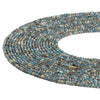 Natural Blue Apatite Gemstone Micro Faceted Round 2MM Loose Beads 15 inch Full Strand (80019843-P113)