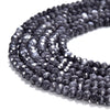 Silver Gray Jade Gemstone Faceted Rondelle 4X3MM Loose Beads 14.5 inch Full Strand (80019534-P109)