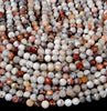 Natural Rare Laguna Lace Agate Gemstone Grade AAA Micro Faceted Round 2MM 3MM 4MM 5MM 6MM Loose Beads (P82)