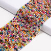 Multi Color Agate Gemstone Faceted Round 4MM Loose Beads 15 inch Full Strand (80019669-P111)