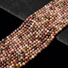 Natural Rhodonite Gemstone Micro Faceted Round 4MM Loose Beads 15 inch Full Strand (80019668-P111)