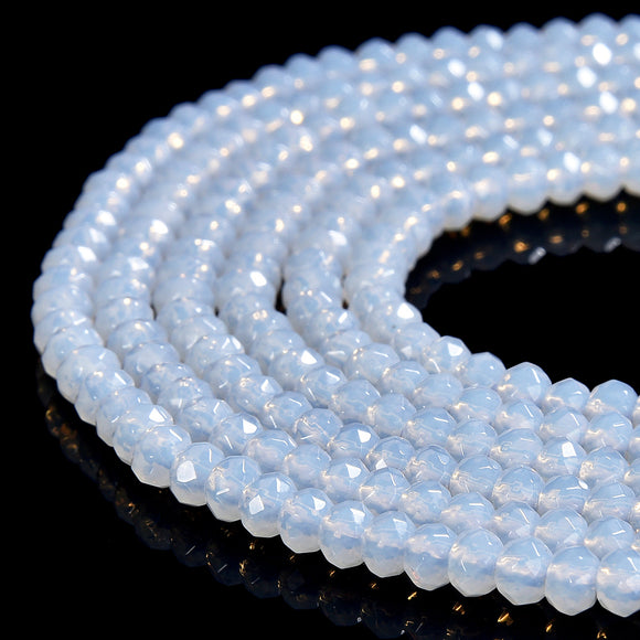 Opalite Gemstone Faceted Rondelle 4X3MM Loose Beads 13.5 inch Full Strand (80019524-P109)