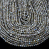 Natural Labradorite Gemstone Micro Faceted Round 2MM 3MM Loose Beads 15 inch Full Strand (P113)