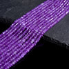 Purple Jade Gemstone Faceted Rondelle 4X3MM Loose Beads 13.5 inch Full Strand (80019516-P108)