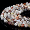 Natural Rare Laguna Lace Agate Gemstone Grade AAA Micro Faceted Round 2MM 3MM 4MM 5MM 6MM Loose Beads (P82)