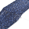 Dark Blue Jade Gemstone Faceted Rondelle 4X3MM Loose Beads 13.5 inch Full Strand (80019522-P108)