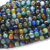 Rainbow Agate Gemstone Faceted Round 8MM Loose Beads (D552)