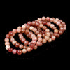 Natural Strawberry Quartz Gemstone Round Bracelet 8MM 10MM 7.5 inch Strand (S27)