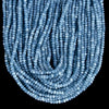 Aquamarine Blue Jade Gemstone Faceted Rondelle 4X3MM Loose Beads 13.5 inch Full Strand (80019533-P109)