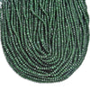 Emerald Green Jade Gemstone Faceted Rondelle 3X2MM 4X3MM Loose Beads 13.5 inch Full Strand (P107)