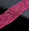 Ruby Red Jade Gemstone Faceted Rondelle 4X3MM Loose Beads 13.5 inch Full Strand (80019532-P109)