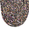 Natural Multi Tourmaline Gemstone Grade AAA Micro Faceted Rondelle 3X2MM Loose Beads 15 inch Full Strand (80019482-P106)