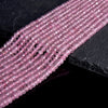 Rose Pink Jade Gemstone Faceted Rondelle 3X2MM 4X3MM Loose Beads 13.5 inch Full Strand (P108)