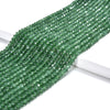 Green Jade Gemstone Faceted Rondelle 4X3MM Loose Beads 13.5 inch Full Strand (80019529-P109)