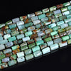 Natural Chrysoprase Gemstone Faceted Round Tube 12X8MM Loose Beads (D560)