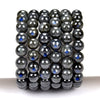 Natural Black Labradorite Gemstone Round Bracelet 8MM 10MM 7.5 inch Strand (S22)