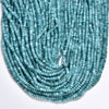 Amazonite Blue Jade Gemstone Faceted Rondelle 3X2MM Loose Beads 13.5 inch Full Strand (80019483-P106)