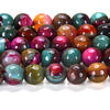 Rainbow Agate Gemstone Faceted Round 8MM Loose Beads (D552)