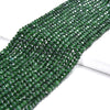 Emerald Green Jade Gemstone Faceted Rondelle 3X2MM 4X3MM Loose Beads 13.5 inch Full Strand (P107)