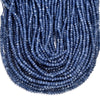 Iolite Blue Jade Gemstone Faceted Rondelle 3X2MM 4X3MM Loose Beads 13.5 inch Full Strand (P107)