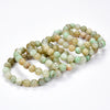 Natural Rare Garnierite Green Moonstone Gemstone Round Bracelet 8MM 10MM 7.5 inch Strand (S20)