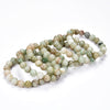 Natural Green Aventurine Gemstone Round Bracelet 8MM 10MM 7.5 inch Strand (S21)