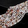 Natural Rare Laguna Lace Agate Gemstone Grade AAA Micro Faceted Round 2MM 3MM 4MM 5MM 6MM Loose Beads (P82)