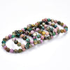 Natural Chrysocolla, Yellow Opal, Phosphosiderite Mix Gemstone Round Bracelet 8MM 10MM 7.5 inch Strand (S22)