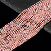 Natural Rhodonite Gemstone Micro Faceted Round 2MM 4MM Loose Beads 15 inch Full Strand (P111)