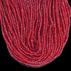 Ruby Red Jade Gemstone Faceted Rondelle 3X2MM 4X3MM Loose Beads 13.5 inch Full Strand (P108)