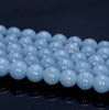 6mm 100% Genuine Angelite Gemstone Grade AAA High Quality Deep Blue Smooth Round Loose Beads 7.5 inch Half Strand (80005114 H-458)