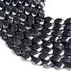 Natural Smooth Shungite Gemstone Grade AAA Twisted Barrel Drum 15x9MM Loose Beads (D48)