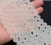 4mm White Rock Crystal Quartz Gemstone Faceted Round Loose Beads 15.5 inch Full Strand (90187647-697)