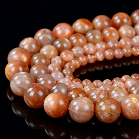 Sunstone Gemstone Grade AAA Round 4MM 6MM 8MM 10MM Loose Beads (D20)