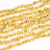 5-7MM 24k Gold Hematite Gemstone Pebble Chips Loose Beads 15 inch Full Strand (80009132-844)