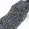 4MM Natural Iolite Gemstone Grade A Micro Faceted Square Cube Loose Beads (P23)